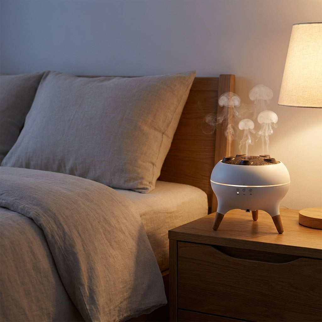 250ML Dynamic Jellyfish Mist Aroma Diffuser with 7-Color LED